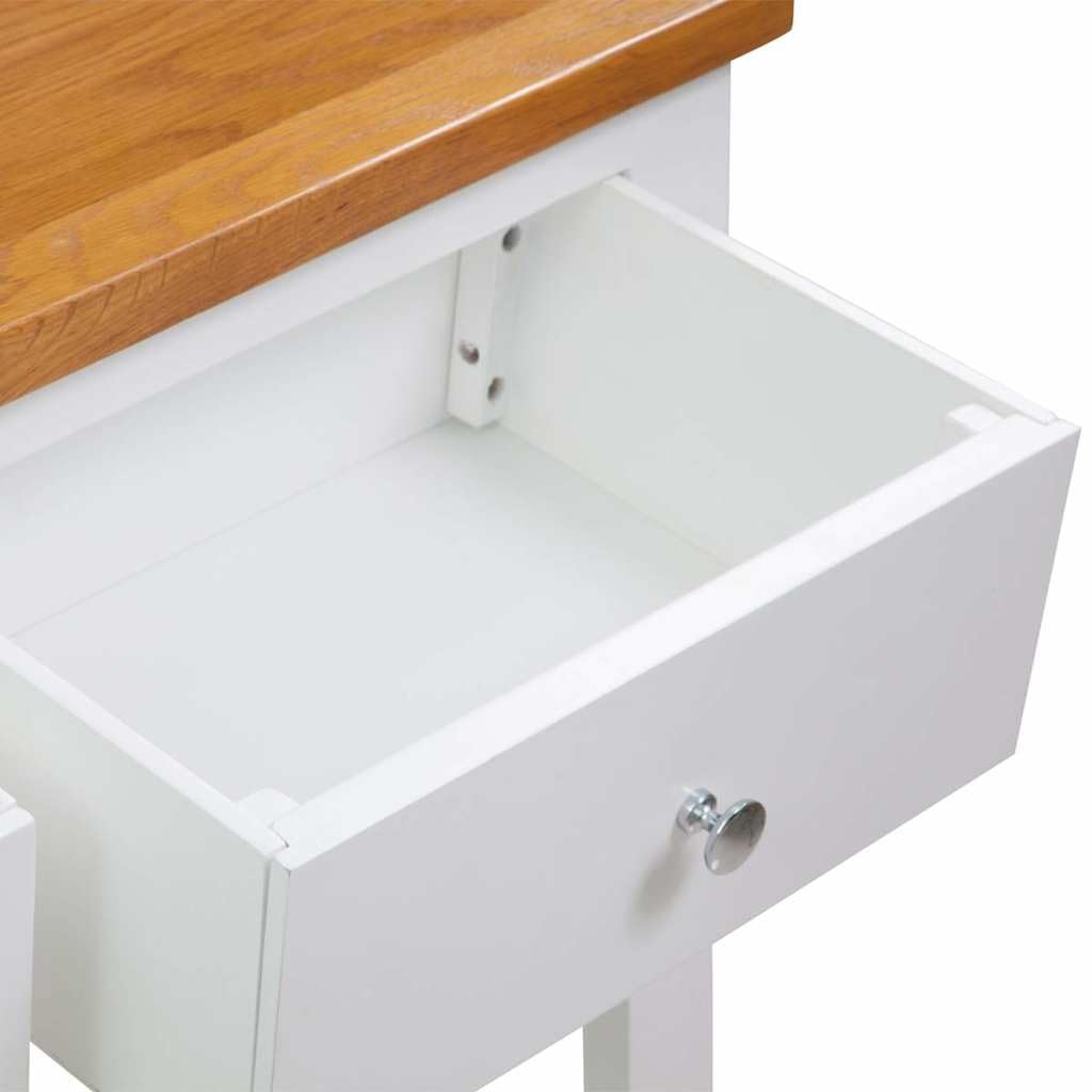 Solid Oak Wood Console Table J496159