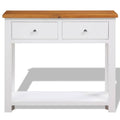 Solid Oak Wood Console Table J496159