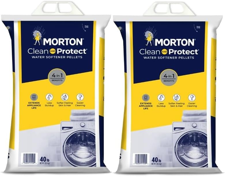 Water Softener Salt Pellets, 40 LB Bag (2) U795316