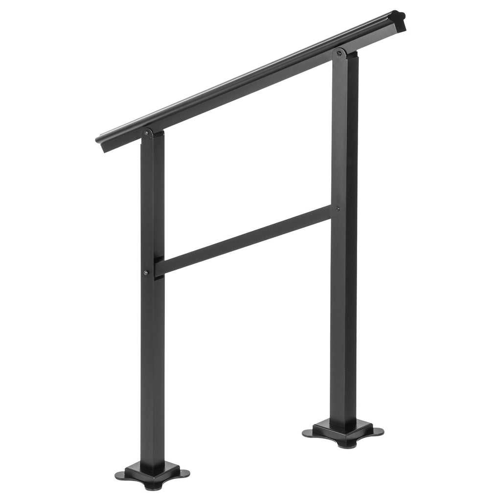 Aluminum Outdoor Stair Handrail 36 x 35 for 2-3 Steps J45307