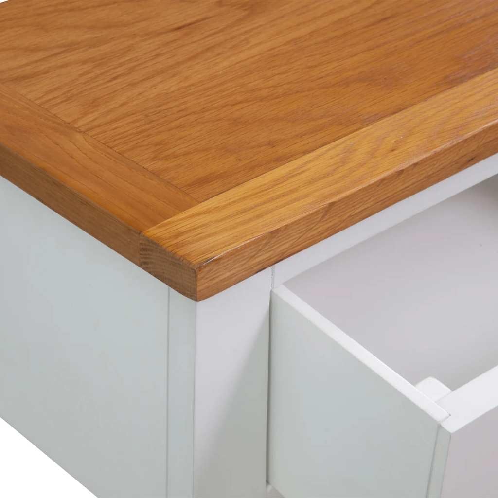 Solid Oak Wood Console Table J496159