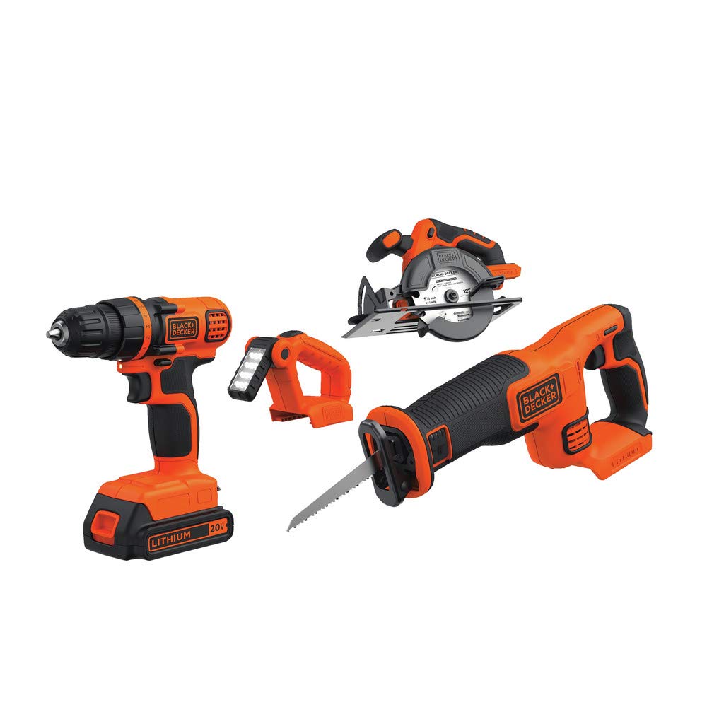 20V MAX 4-Tool Cordless Power Tool Combo Kit with 2 Batteries and Charger R823