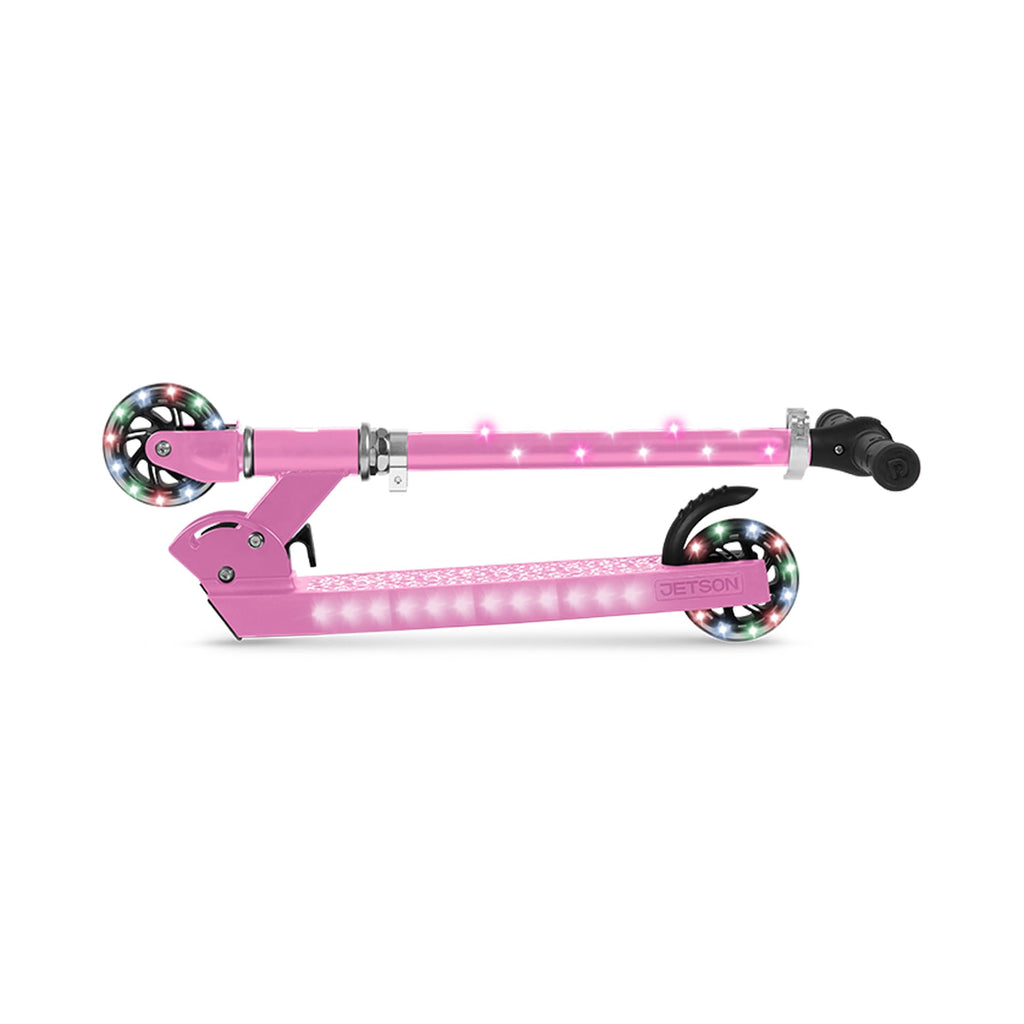 2-Wheel Light-Up Kick Scooter with Adjustable Handlebar and Rear Brake L7622