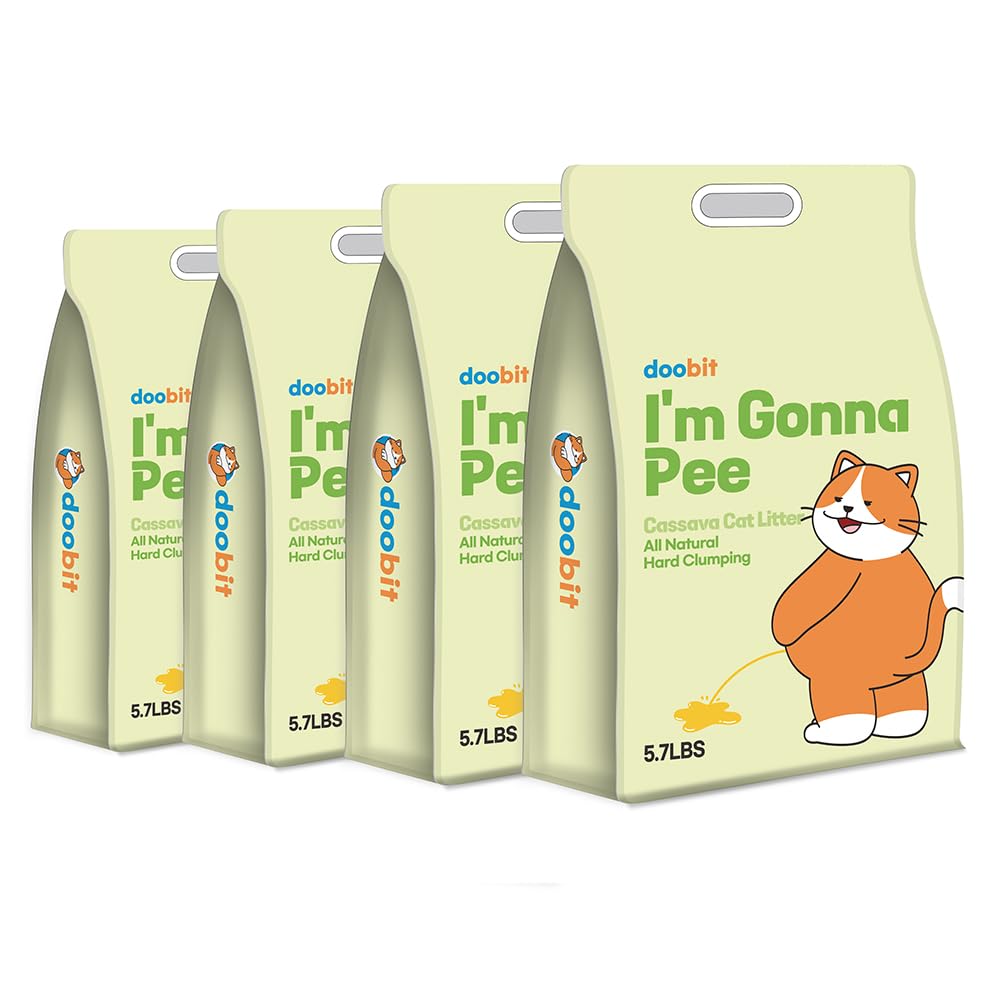 Cassava Cat Litter, Odor Control Dust-Free Clumping Litter I231945
