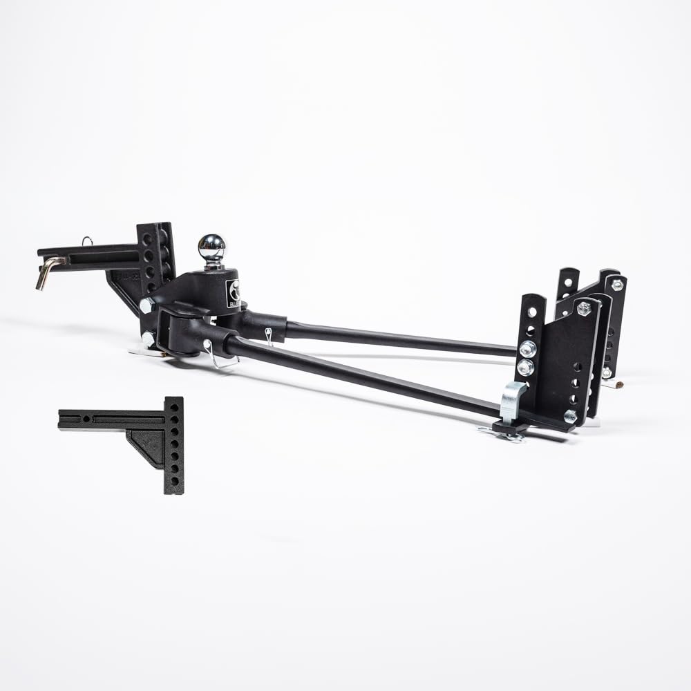 Weight Distribution Hitch with Sway Control, 1000lbs Tongue Weight, 2-5/16 Inch Ball, Black J398852