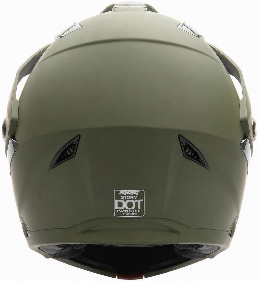Green Large Full Face Helmet T6411