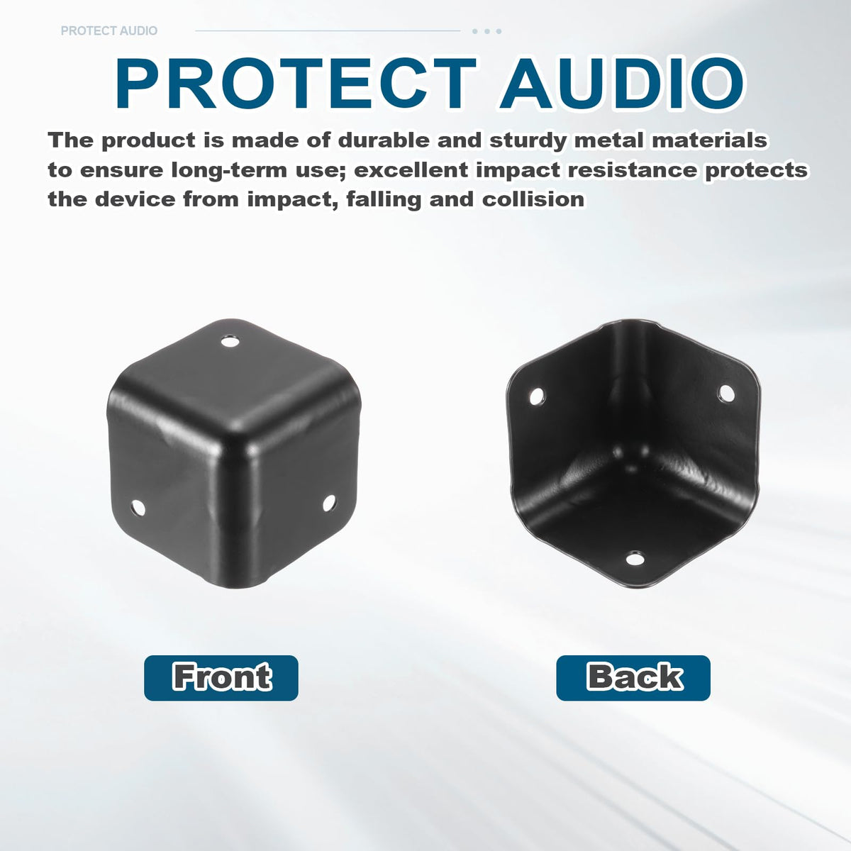 4 Pcs Metal Speaker Cabinet Corners Protector V298