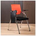 Orange Mesh Foldable Student Chair with Desk and Cup Holder R8349