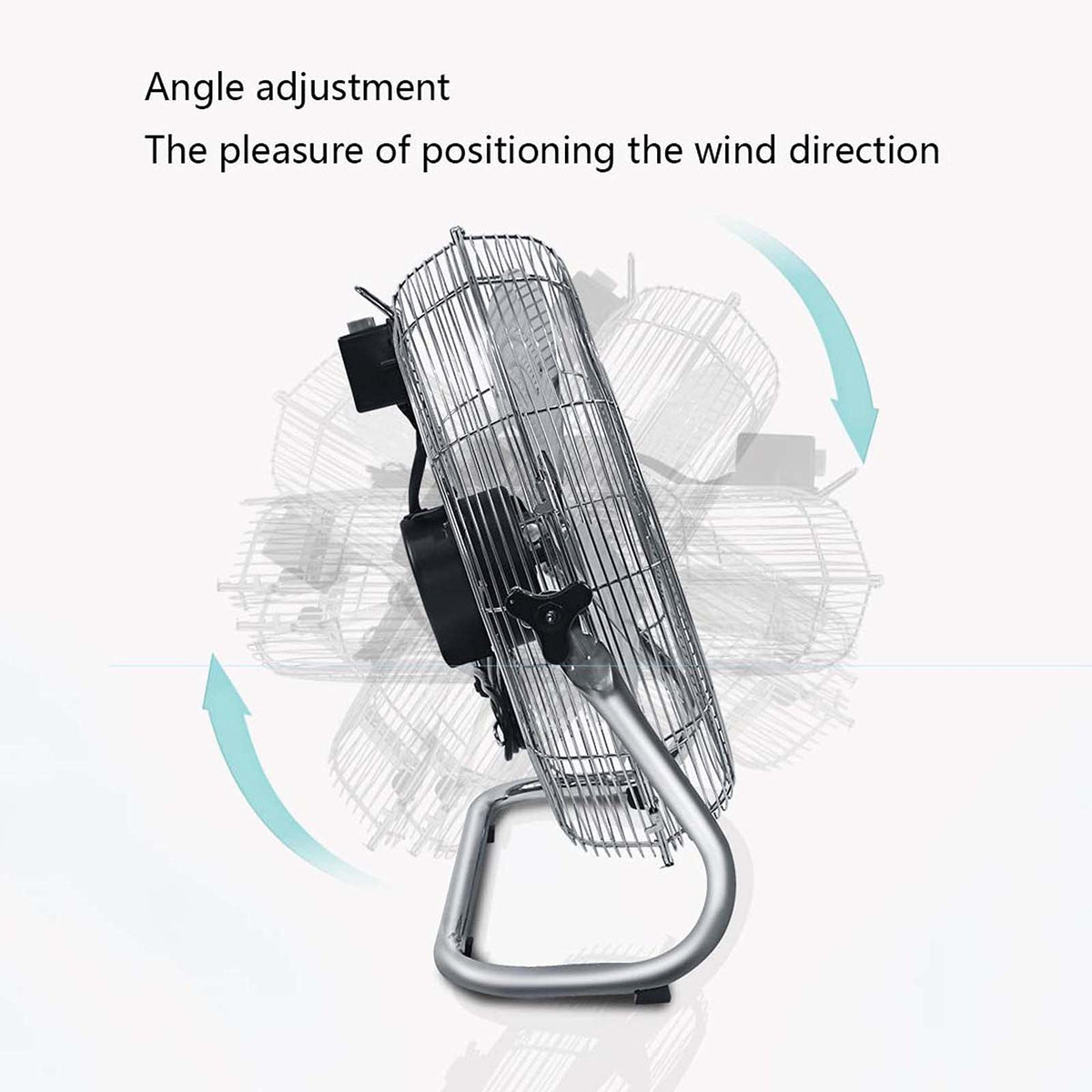 18 Inch 3 Speed Adjustable Tilt Metal Floor Fan O898
