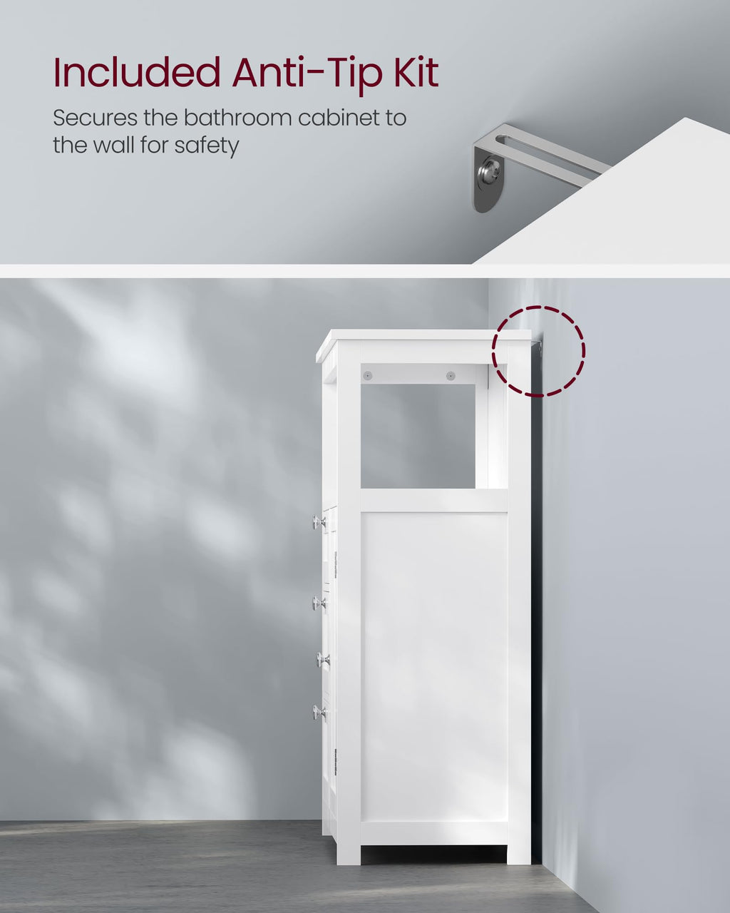 Bathroom Storage Cabinet with 3 Drawers C9848