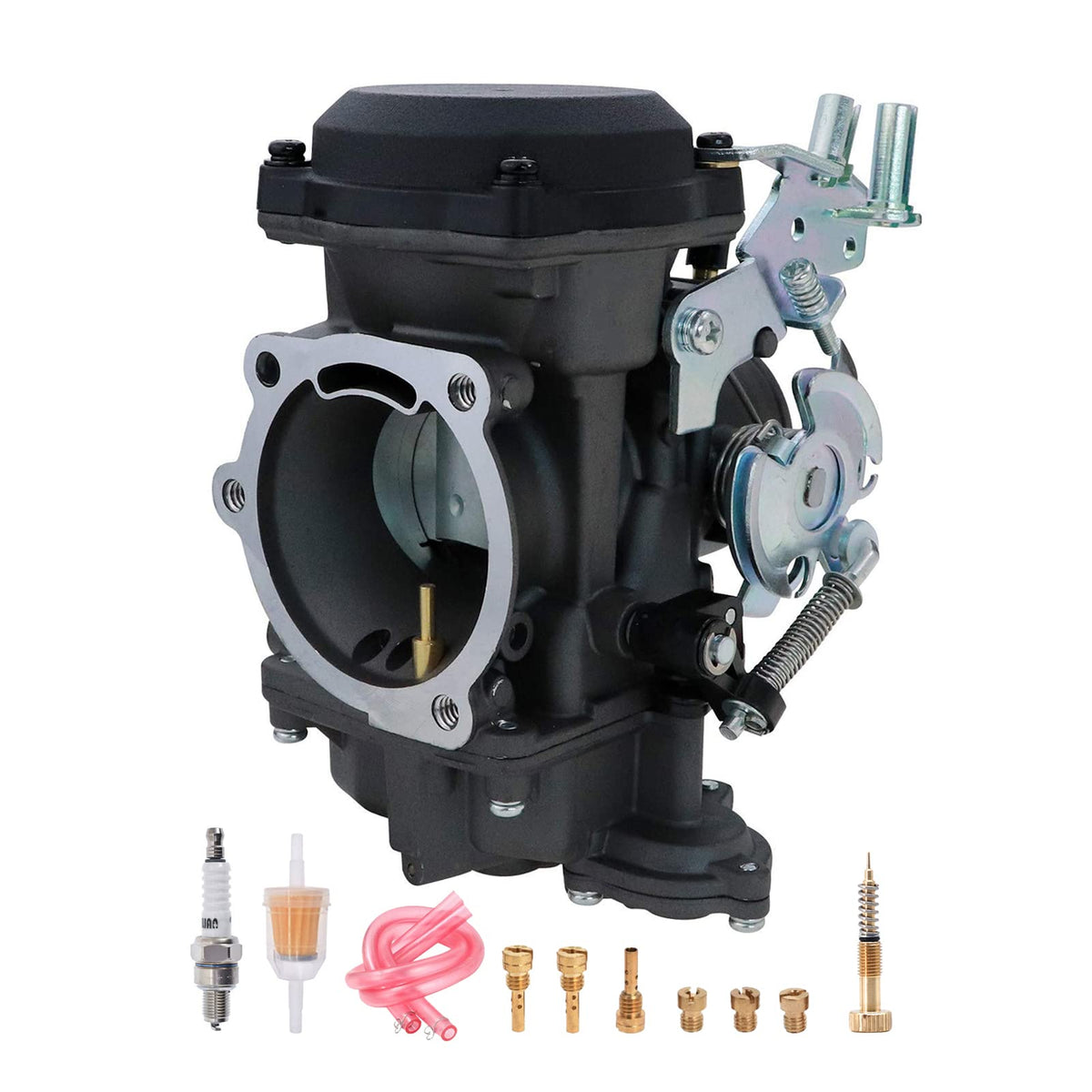 CV40 Carburetor with Fuel Filter Spark Plug Jets K7944