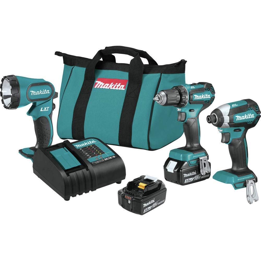 18V LXT Lithium-Ion Brushless Cordless 3-Pc. Combo Kit (3.0Ah) T7016