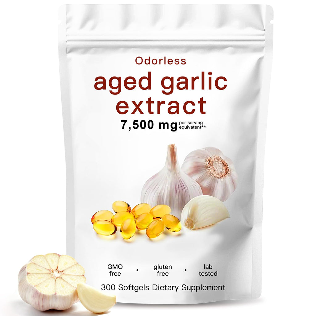 Odorless Organic Aged Garlic Extract Capsules N18201