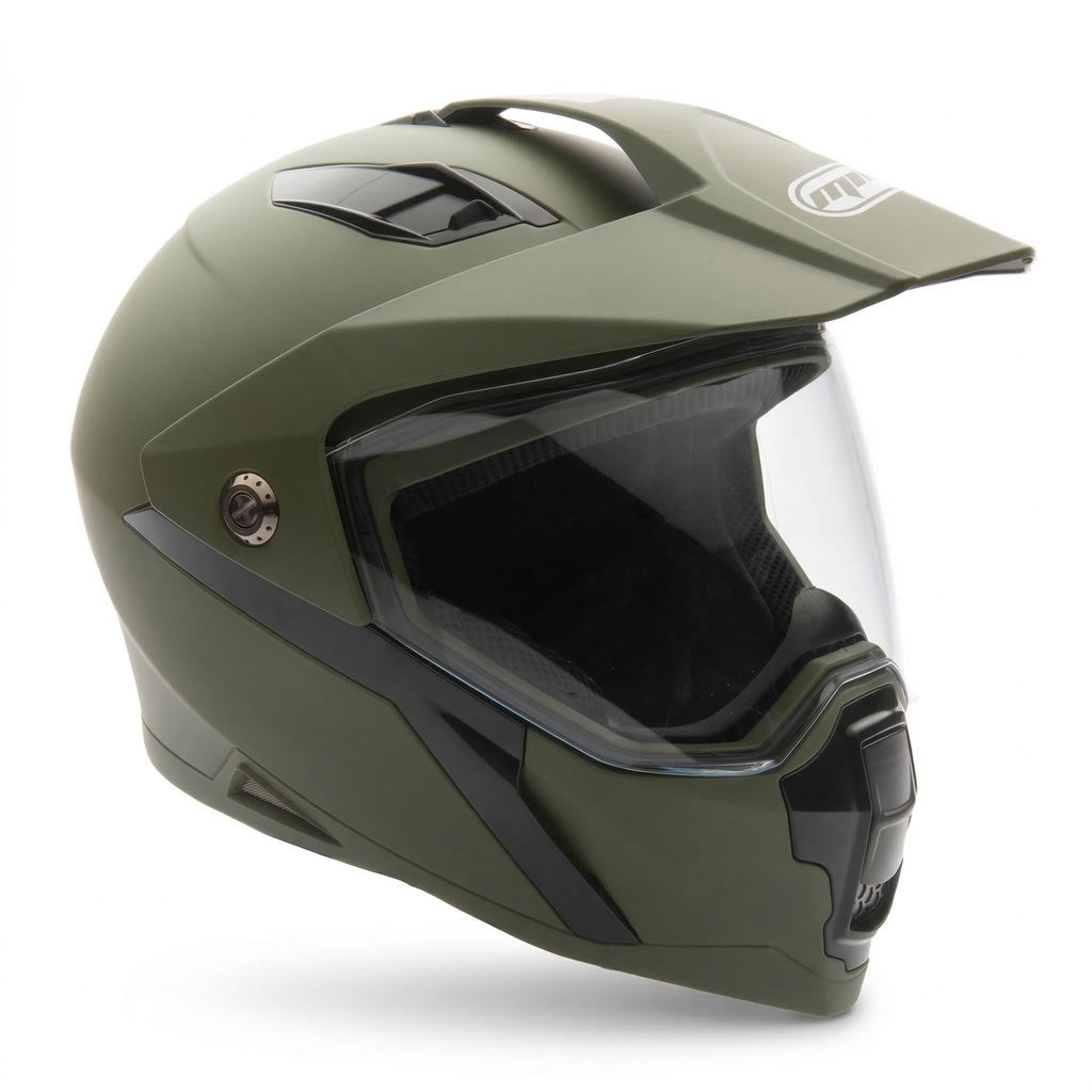 Green Large Full Face Helmet T6411