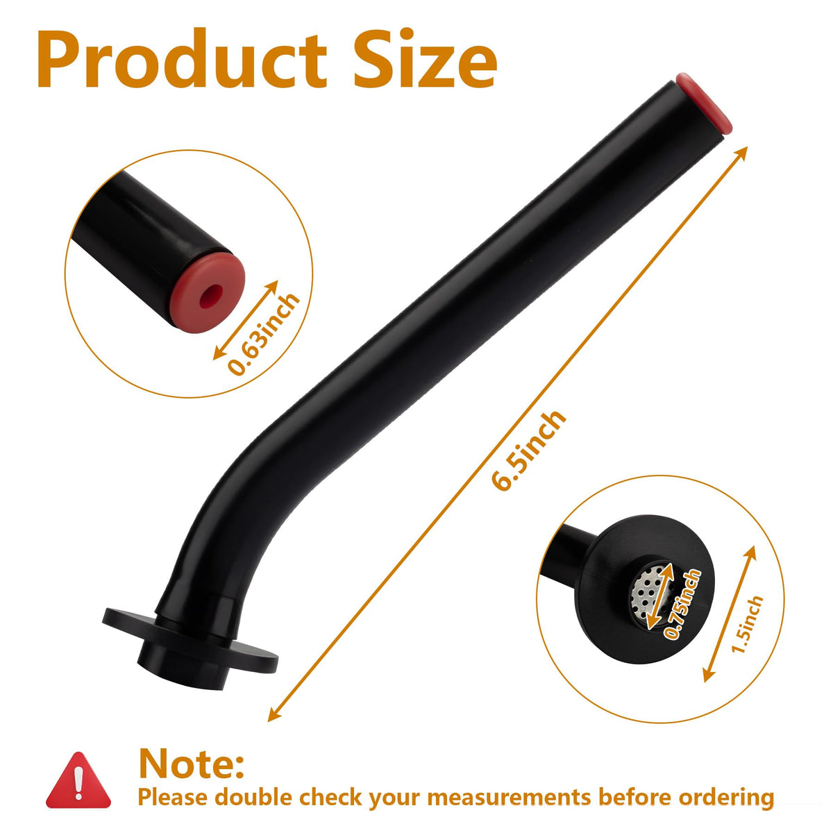 Gas Can Spout with Rubber Stopper F1481