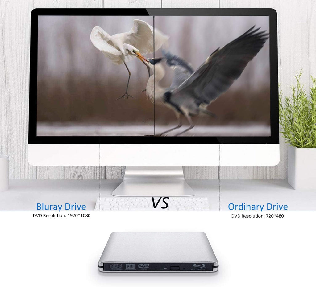 Aluminum External USB 3.0 and USB C 4K Blu-Ray Writer M311