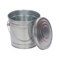 6 Gal Galvanized Steel Locking Lid Trash Can L300