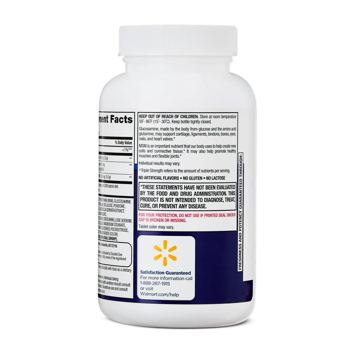 Glucosamine 1500mg MSM 1500mg Boswellia Extract Tablets, 80 Count F994720