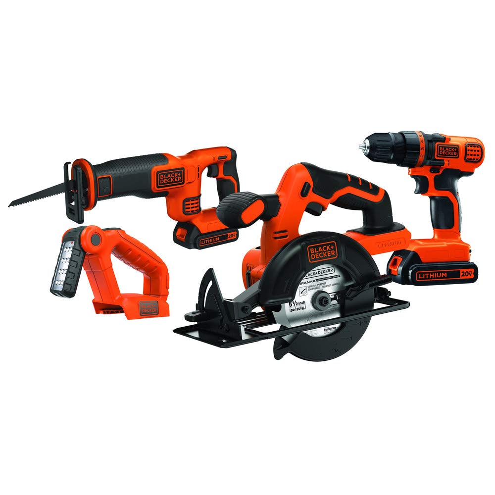 20V MAX 4-Tool Cordless Power Tool Combo Kit with 2 Batteries and Charger R823