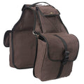 Canvas Saddle Bag for Horses - Brown I7823