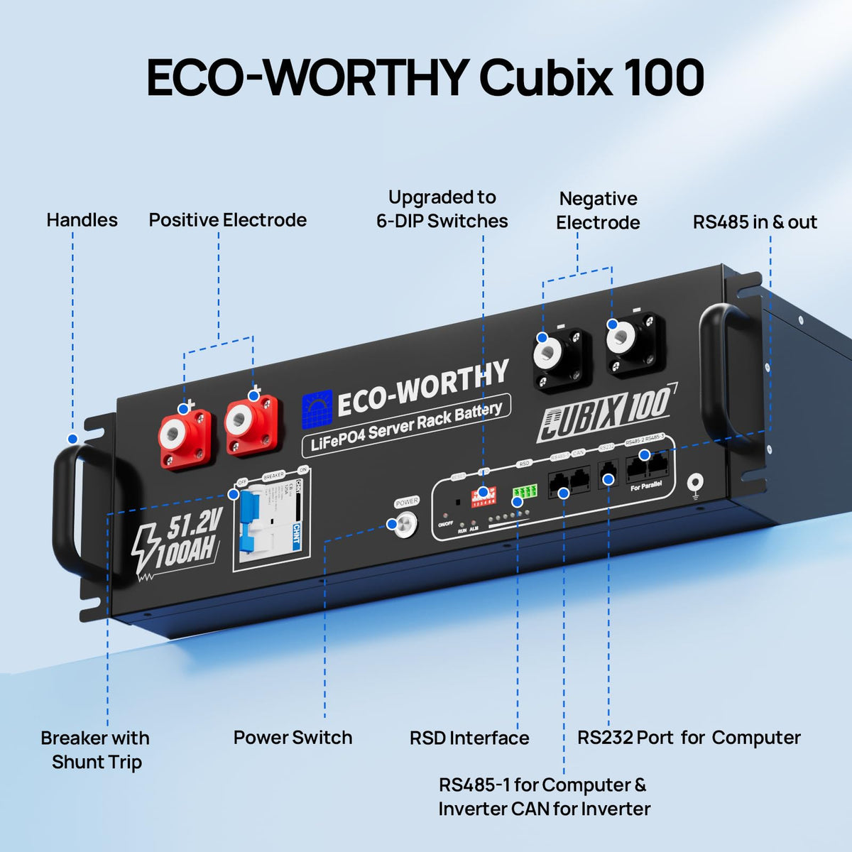 48V 200Ah LiFePO4 Lithium Battery Q89902