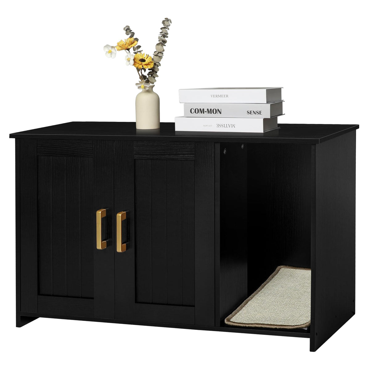 Cat Litter Box Enclosure with Scratching Mat L3275