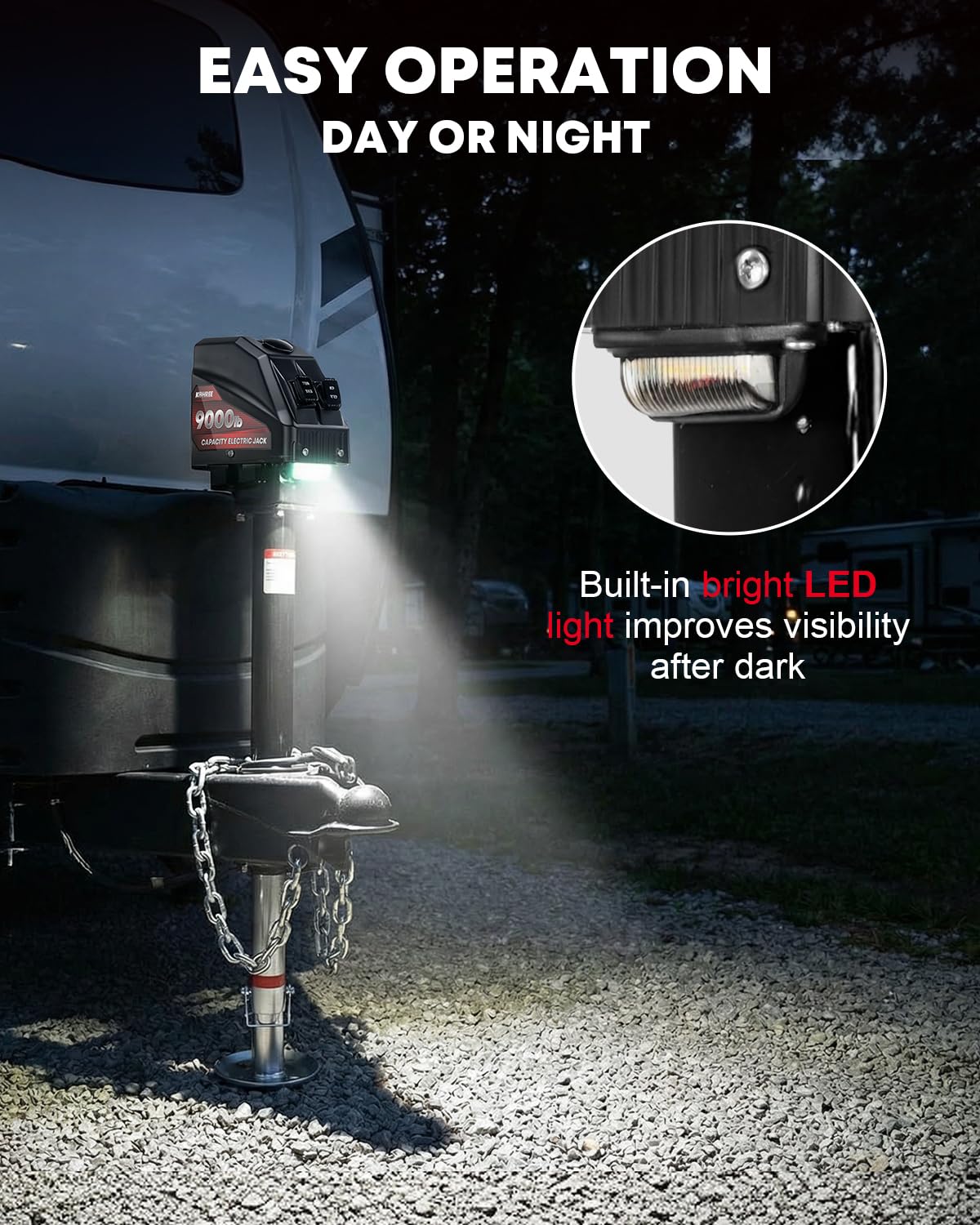 Electric Trailer Jack 9000 lbs 12V A-Frame E588