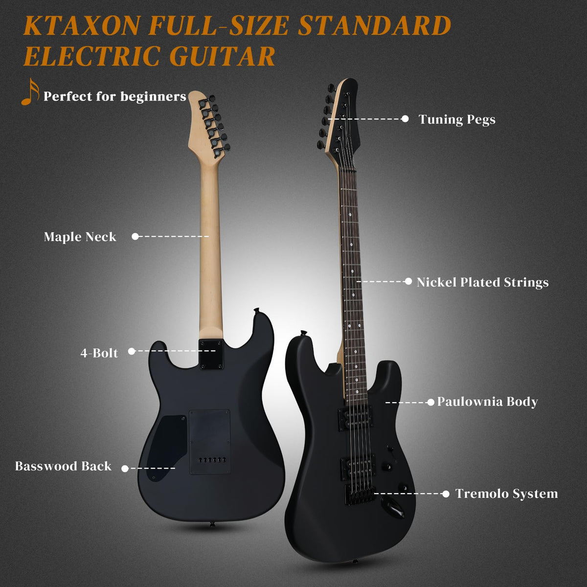39 Inch H-H Pickup Electric Guitar Q871345