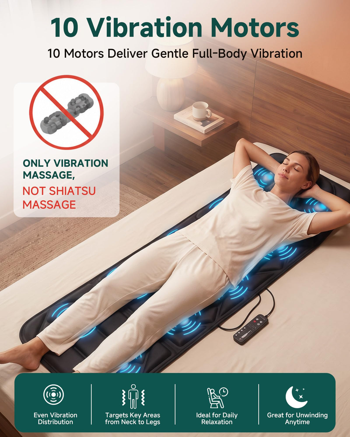 Full Body Massage Mat with Heat U964