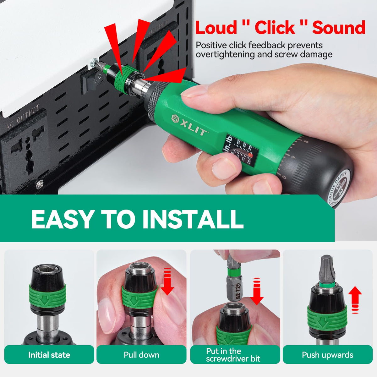 Adjustable Torque Screwdriver Set, 13-Piece 1/4" Hex Quick Release N494728