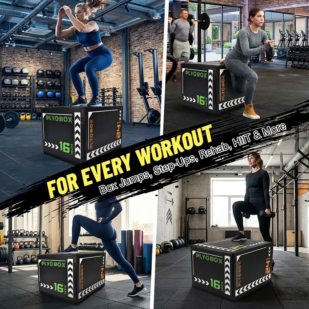 3-in-1 Plyometric Jump Box F74364