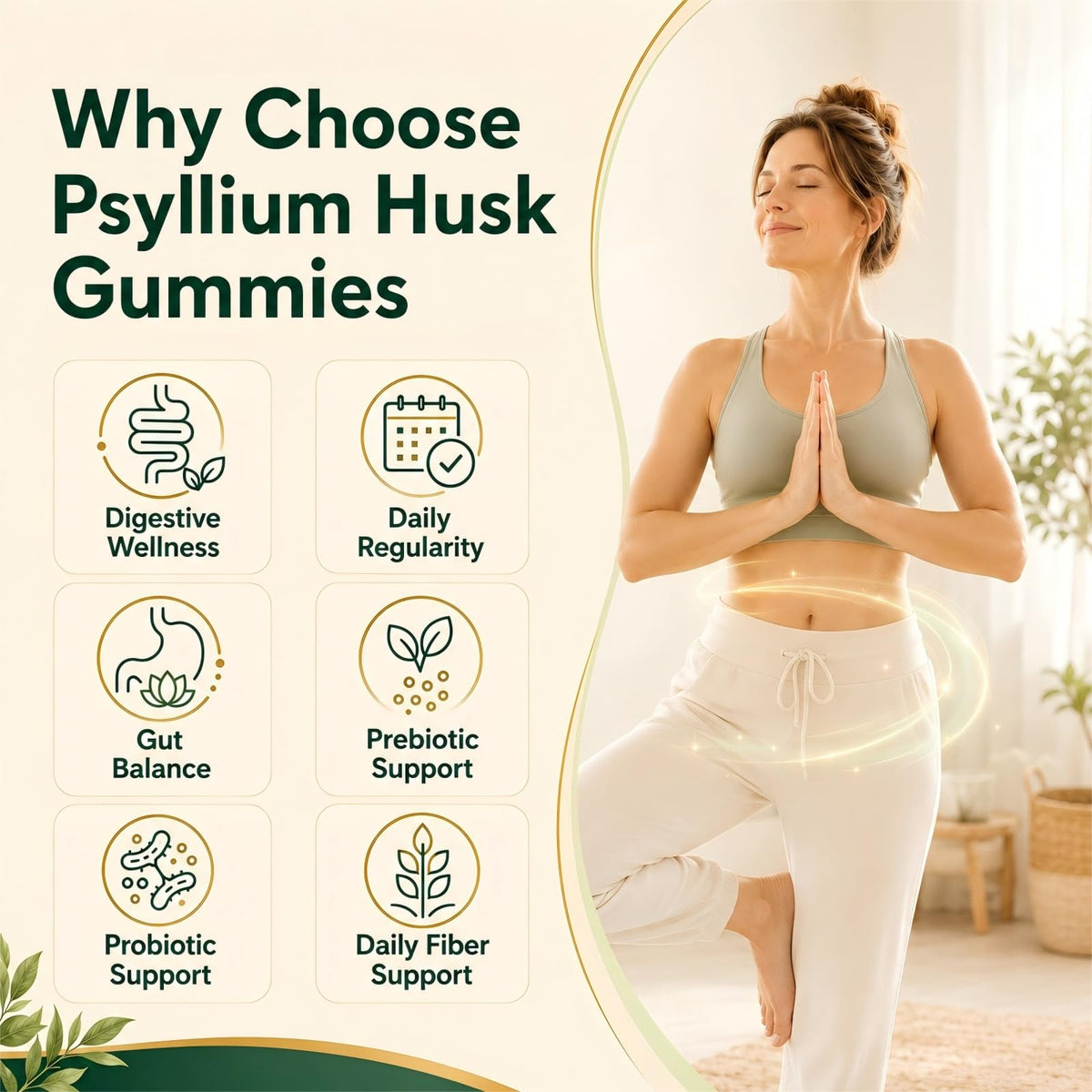 Sugar Free Psyllium Husk Gummies 2000mg 60 Count V98967