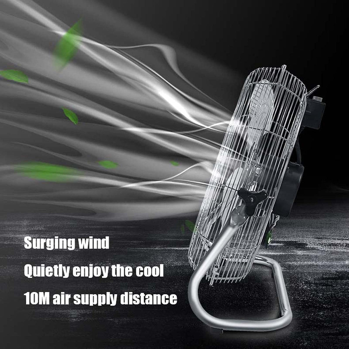 18 Inch 3 Speed Adjustable Tilt Metal Floor Fan O898