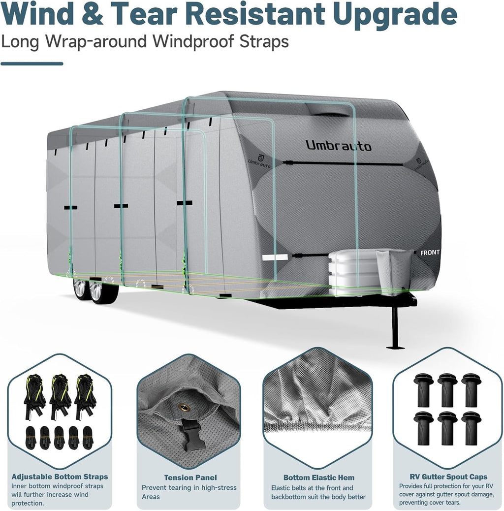 7 Layers Waterproof 14-16ft Travel Trailer RV Cover C402093