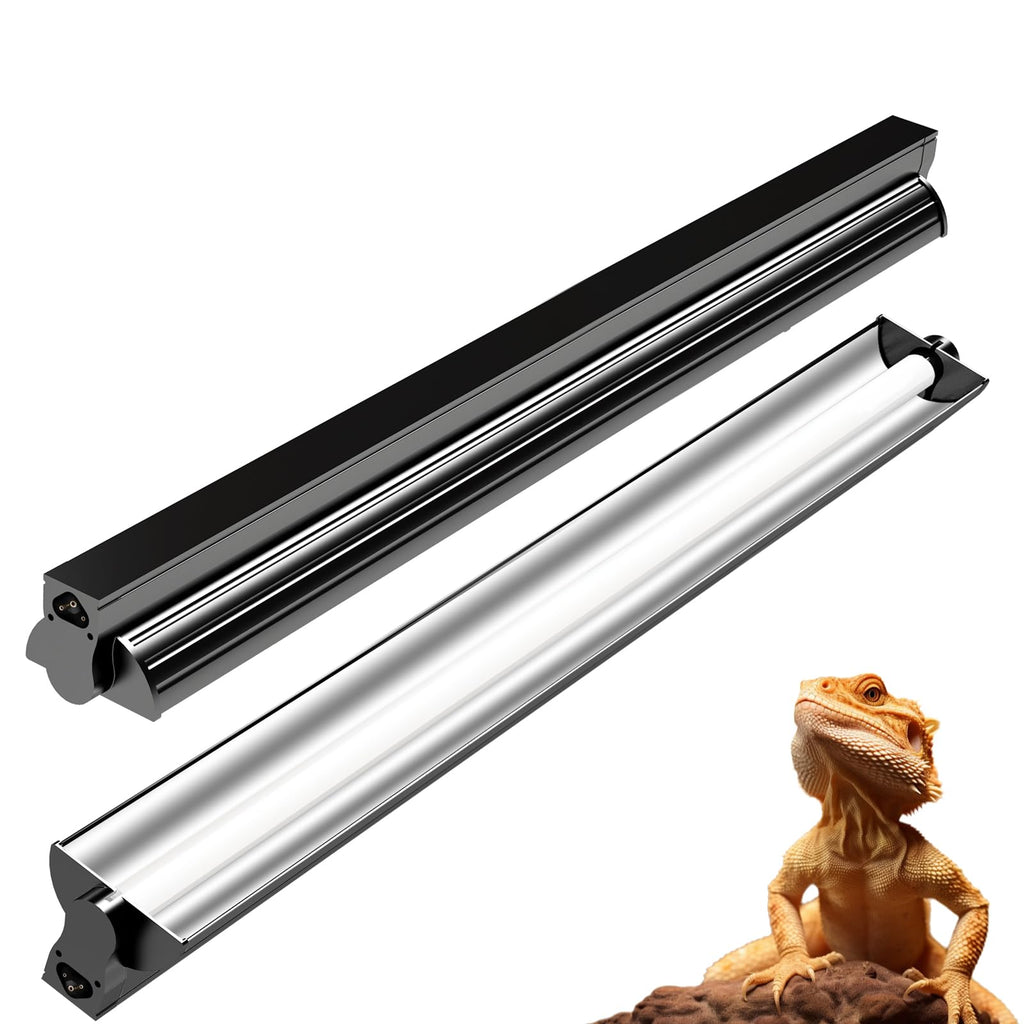 24W T5 UVB Reptile Light Fixture 22" with 2 Pack 24W UVB Bulbs F26773