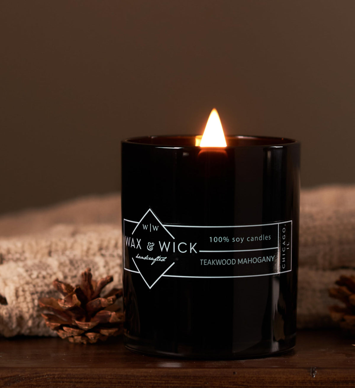 12oz Soy Wax Double Wood Wick Scented Candle Q869