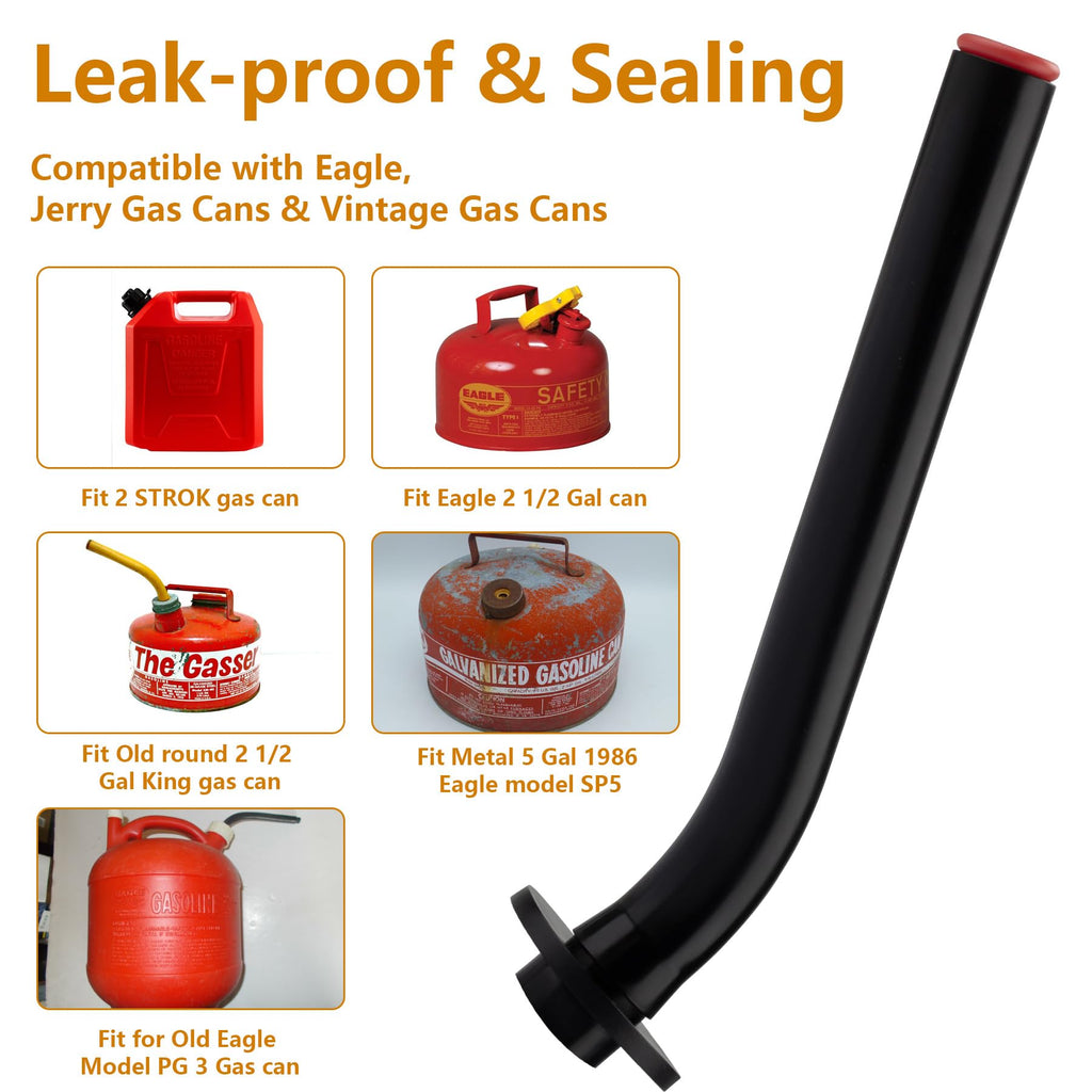 Gas Can Spout with Rubber Stopper F1481