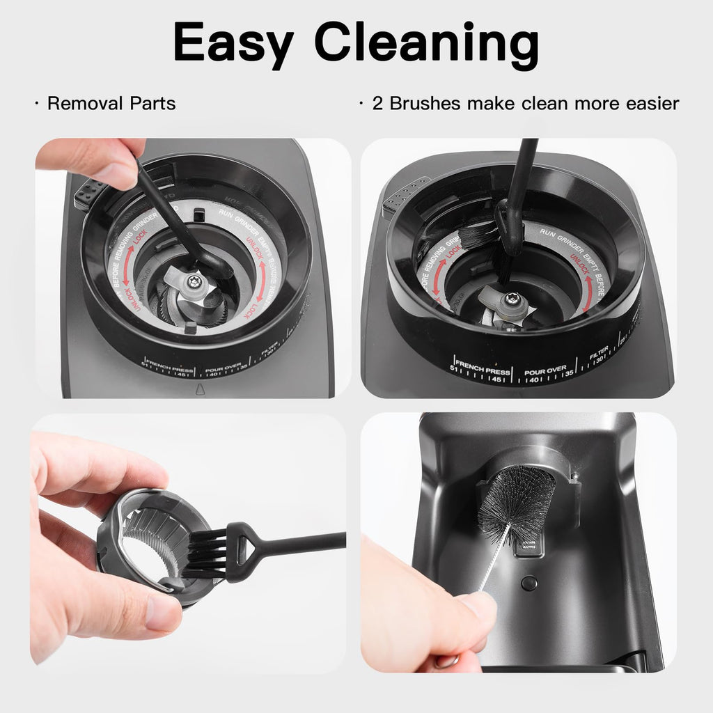 Silver Conical Burr Coffee Grinder T88724