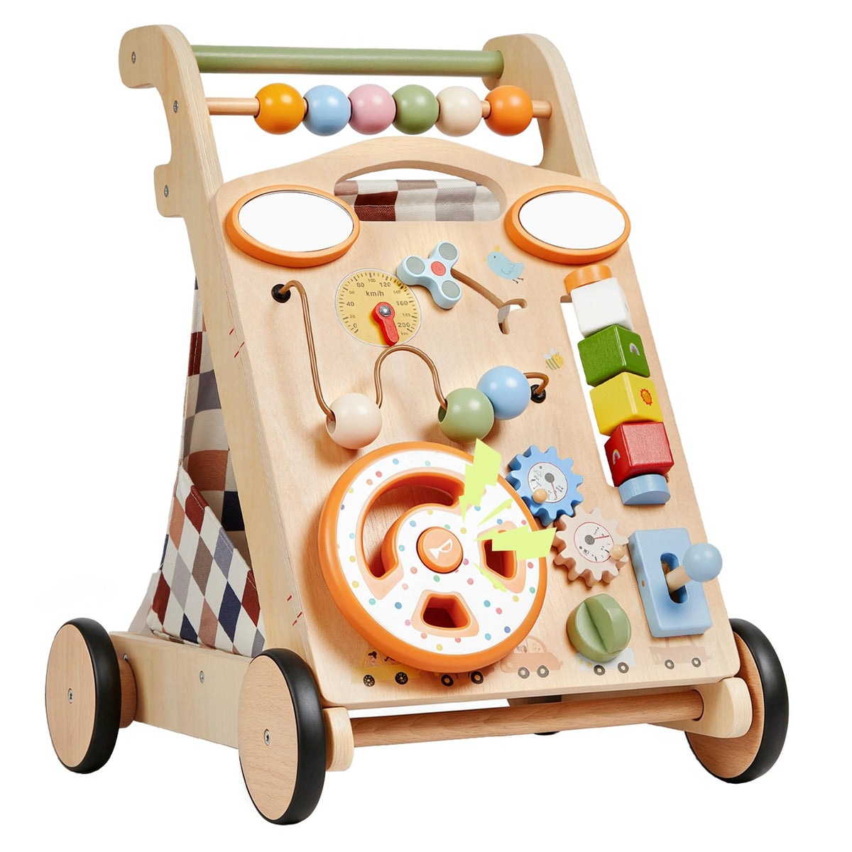 Wooden Baby Walker with Wheels N74869