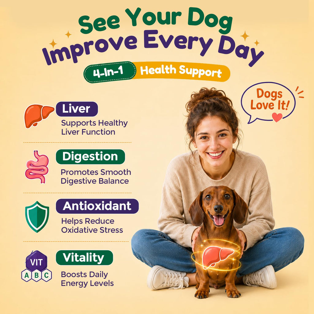 Dog Liver Supplement, Milk Thistle & Same, 5B CFU Probiotics, 90 Soft Chews J56996