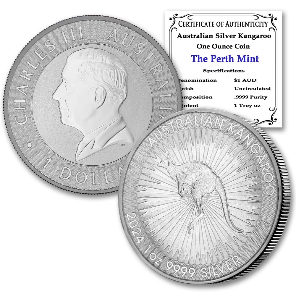 1 oz Australian Silver Kangaroo Coin M978