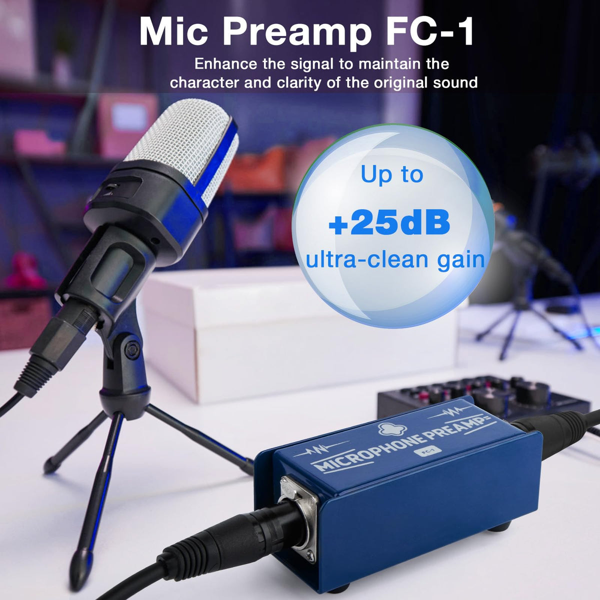Dynamic Mic Preamp Gain Booster A50320