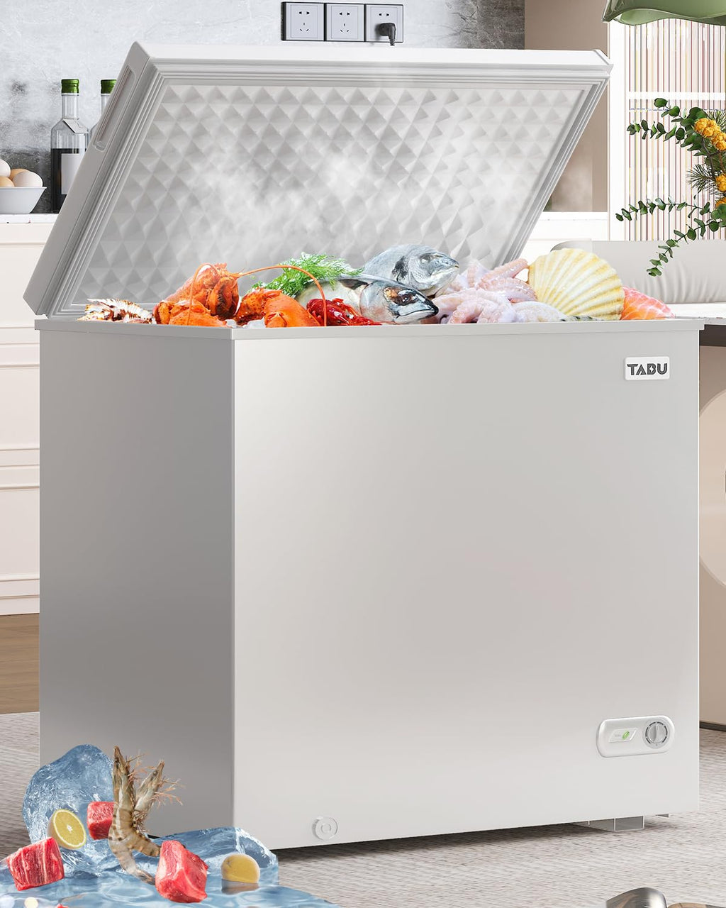 12.0 Cubic Feet White Chest Freezer Q863422