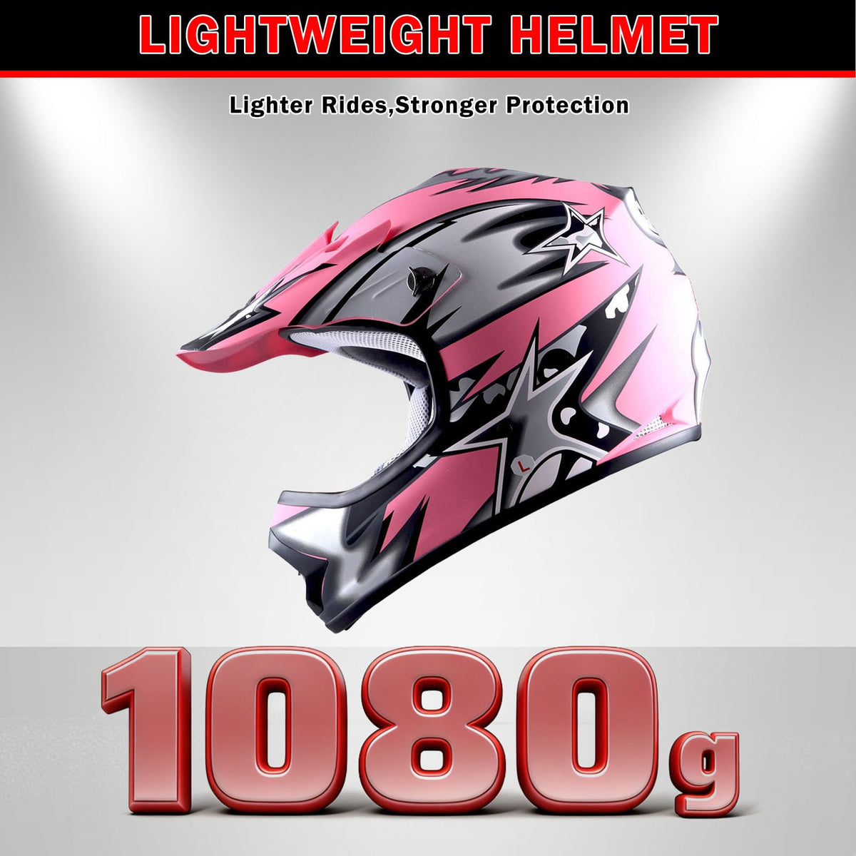 Youth Motocross Helmet with Goggles and Gloves N155