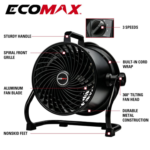 10 Inch High Velocity Drum Fan Y778694