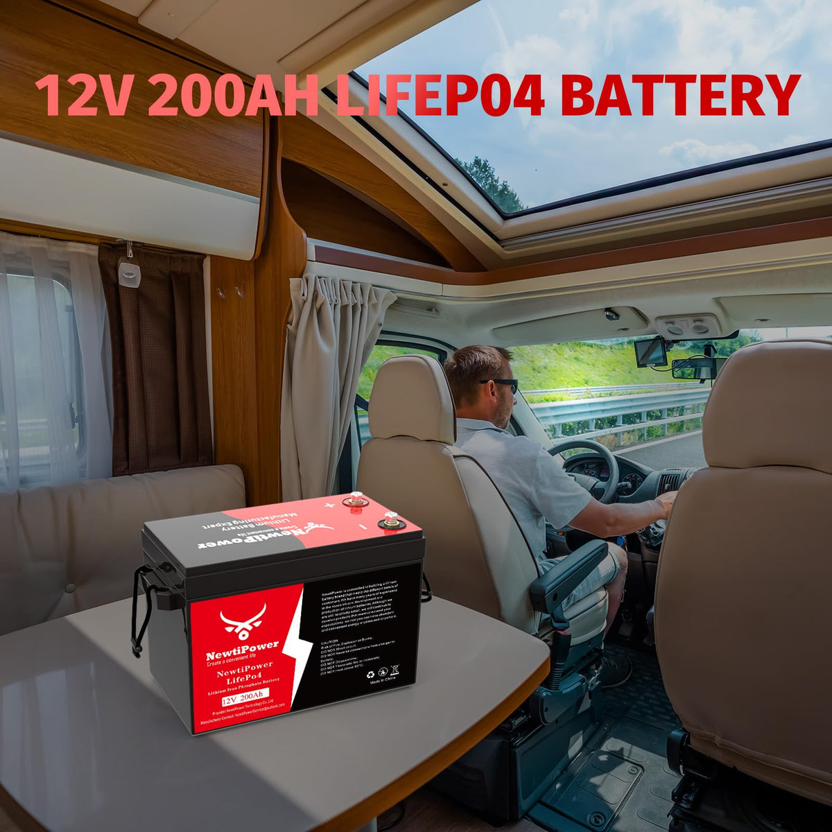 12V 200Ah LiFePO4 Lithium Battery X968