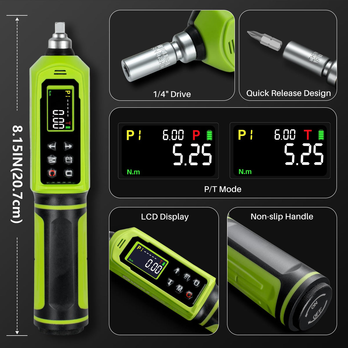 1/4" Drive Digital Torque Screwdriver Z331