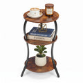 Vintage 3-Tier Round Side Table A7865