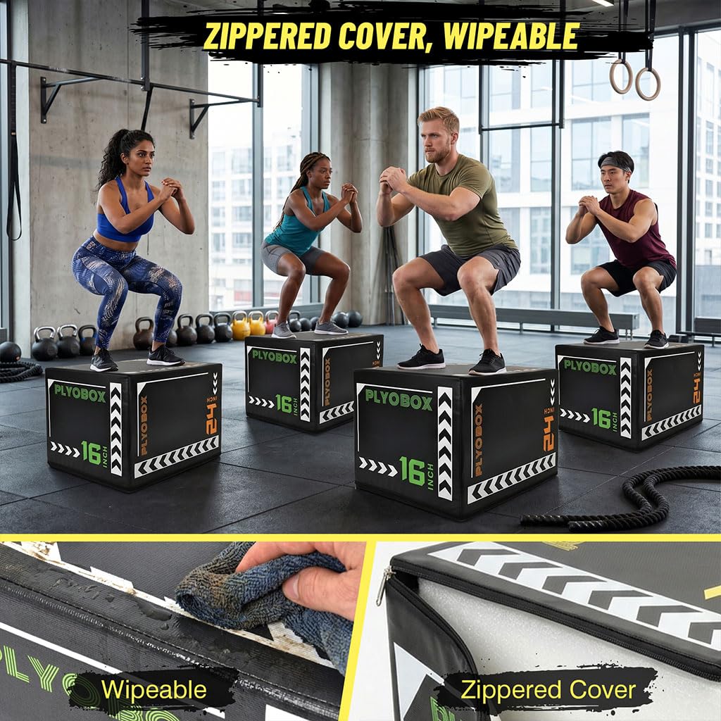 3-in-1 Plyometric Jump Box F74364