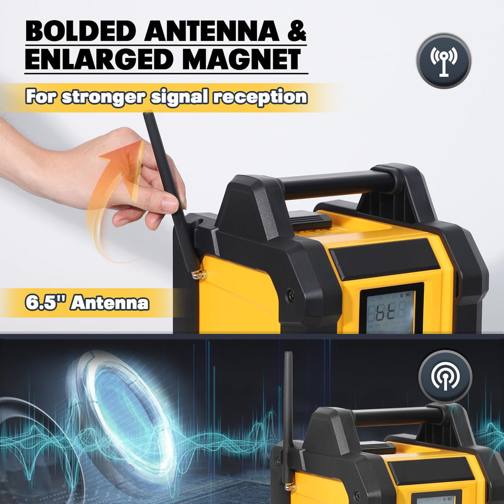 Portable Waterproof AM/FM Jobsite Radio Speaker O145533